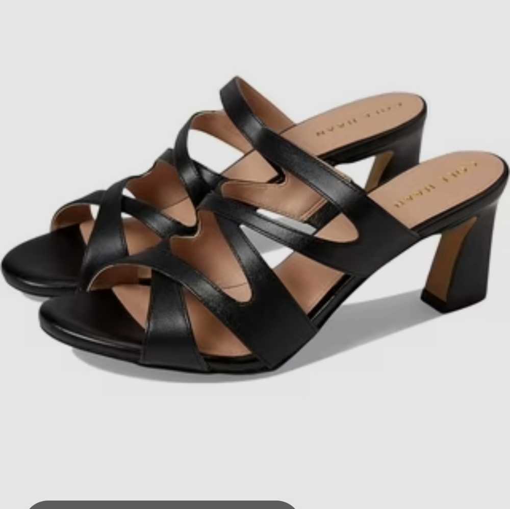 Cole Haan Alyse Grand 360 Sandal Black Leather 11